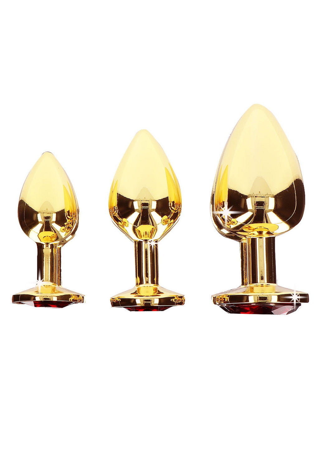 Plug anal con joya de diamante M oro