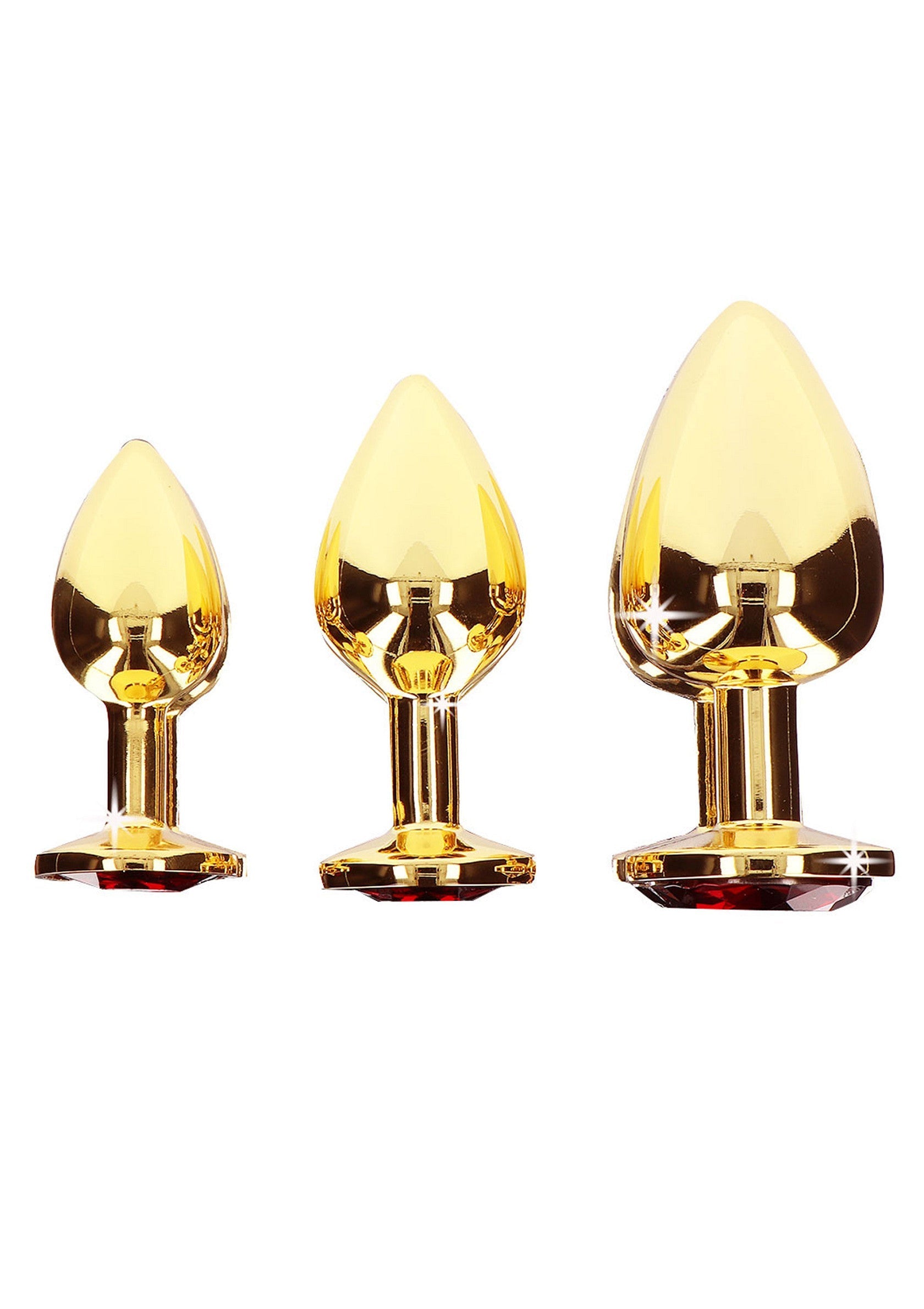 Plug anal con joya de diamante M oro