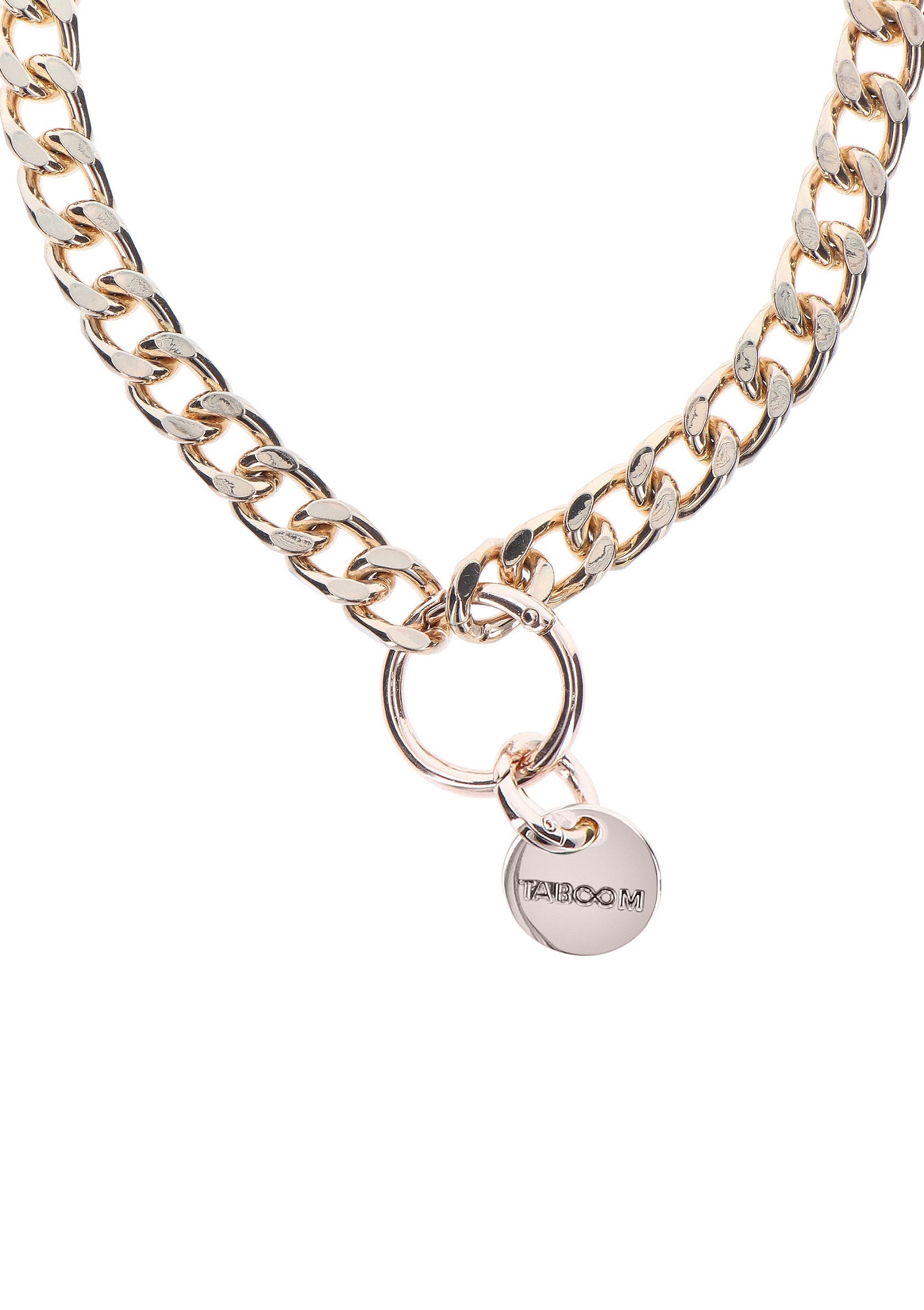 Collar llamativo dorado