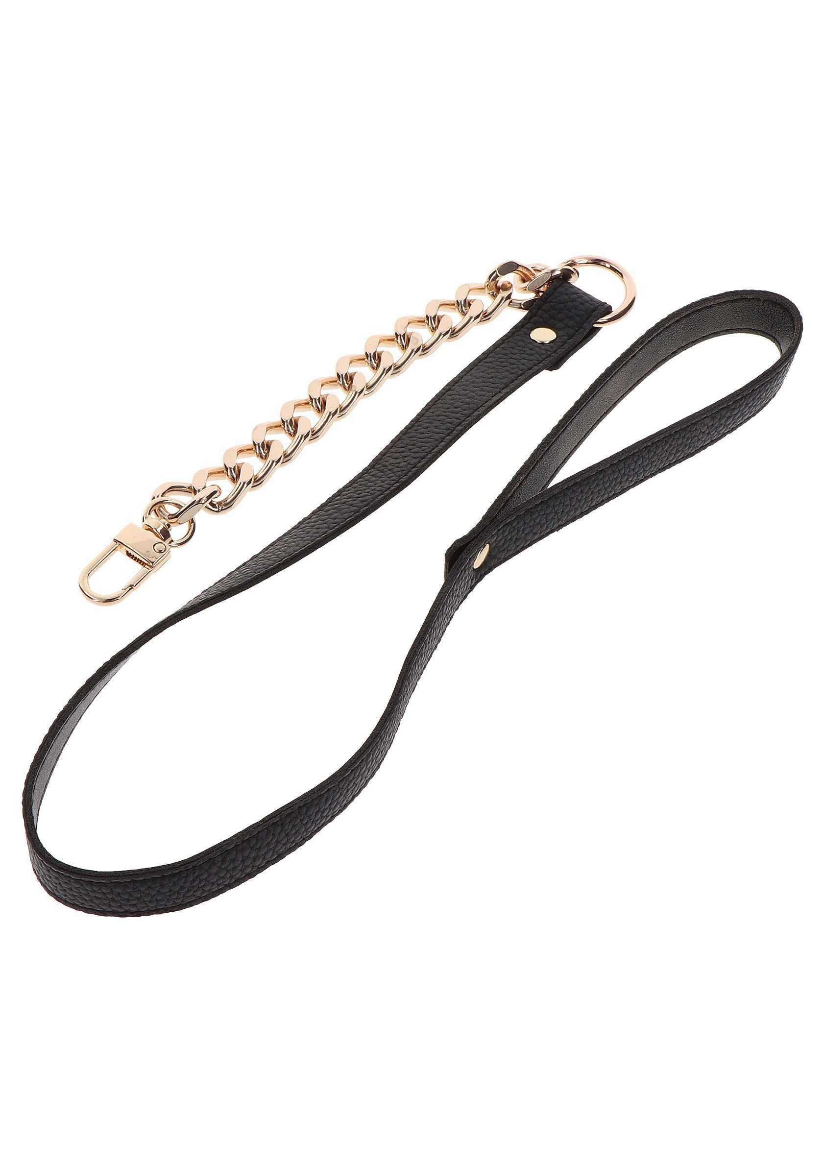 Collar y correa Statement dorados