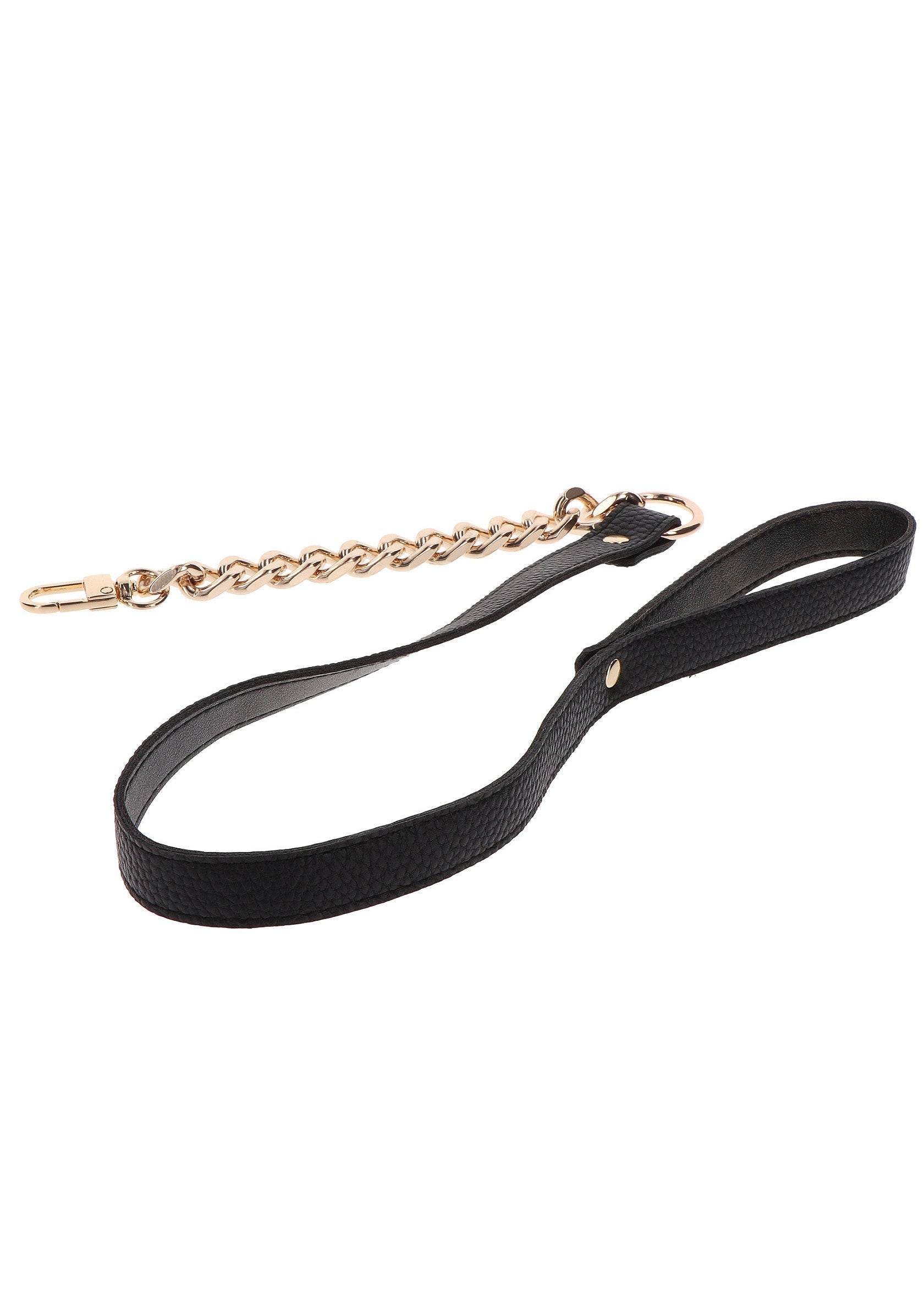 Collar y correa Statement dorados