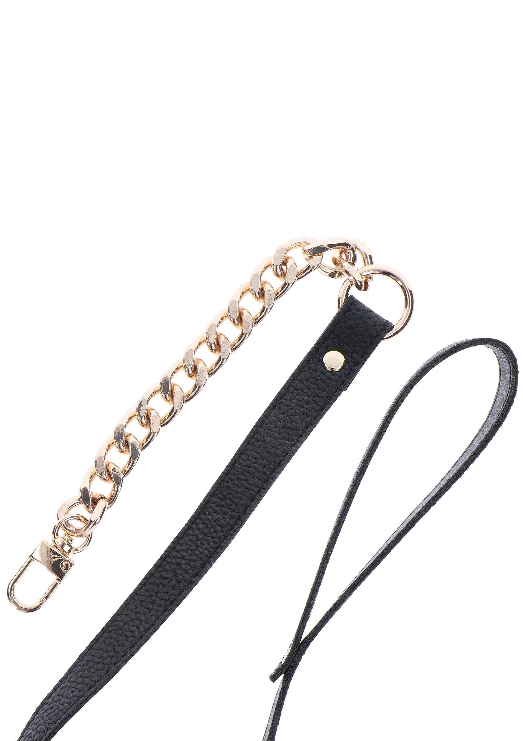 Collar y correa Statement dorados