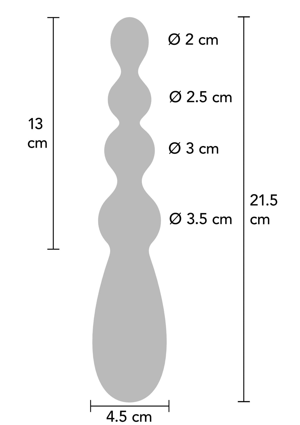Vibrador anal Tetra Thrill negro