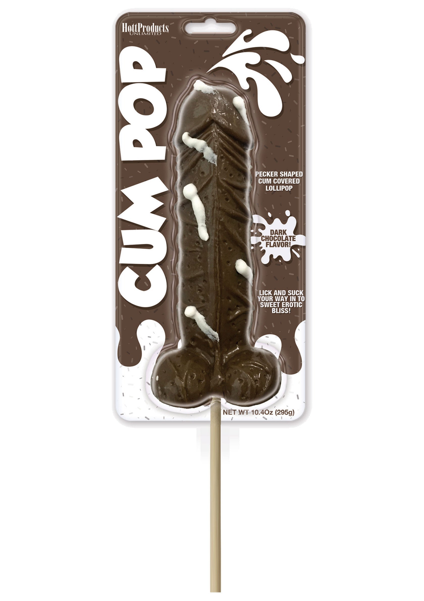 Piruletas con sabor a chocolate negro
