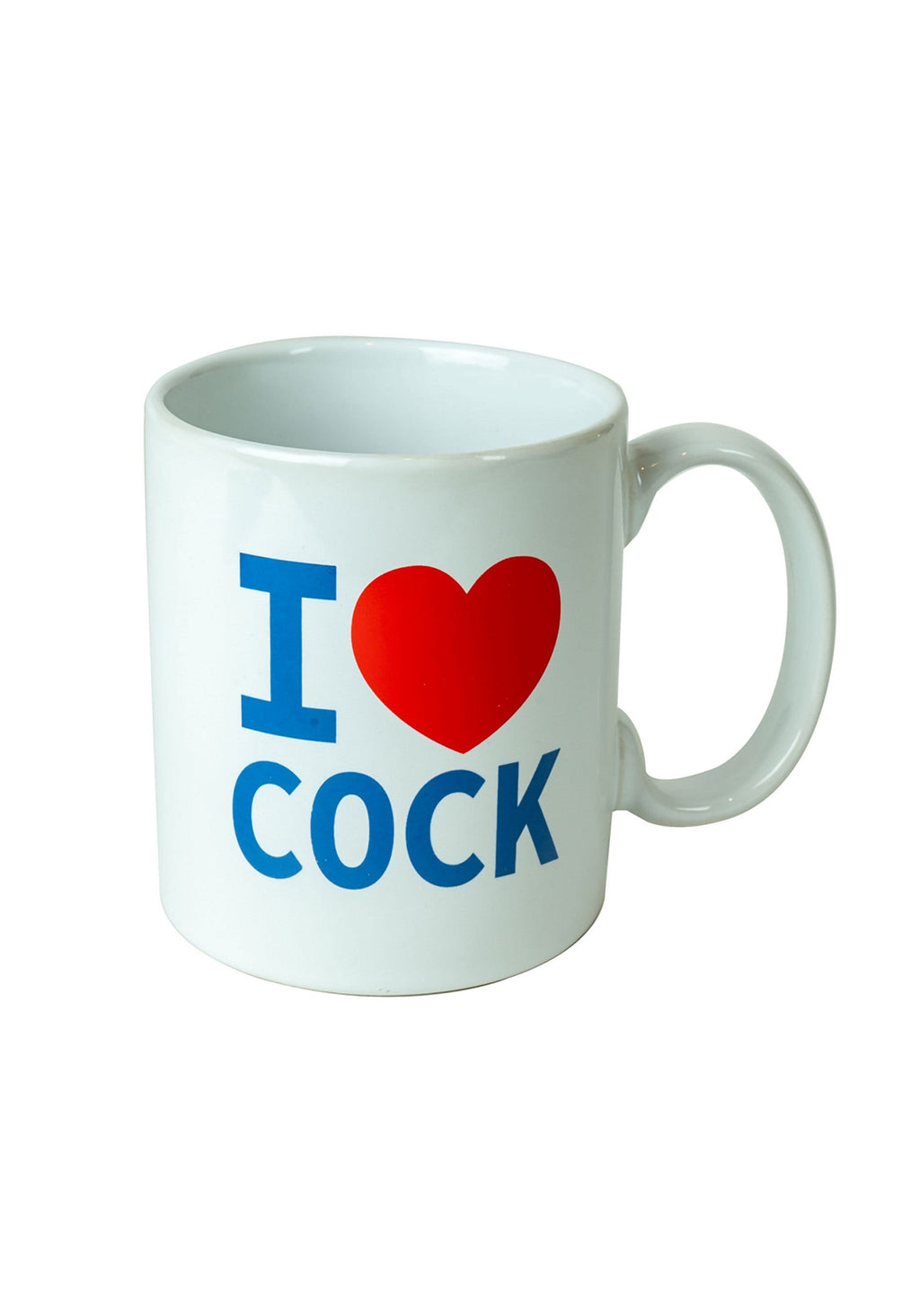 Taza blanca "I Love Cock"