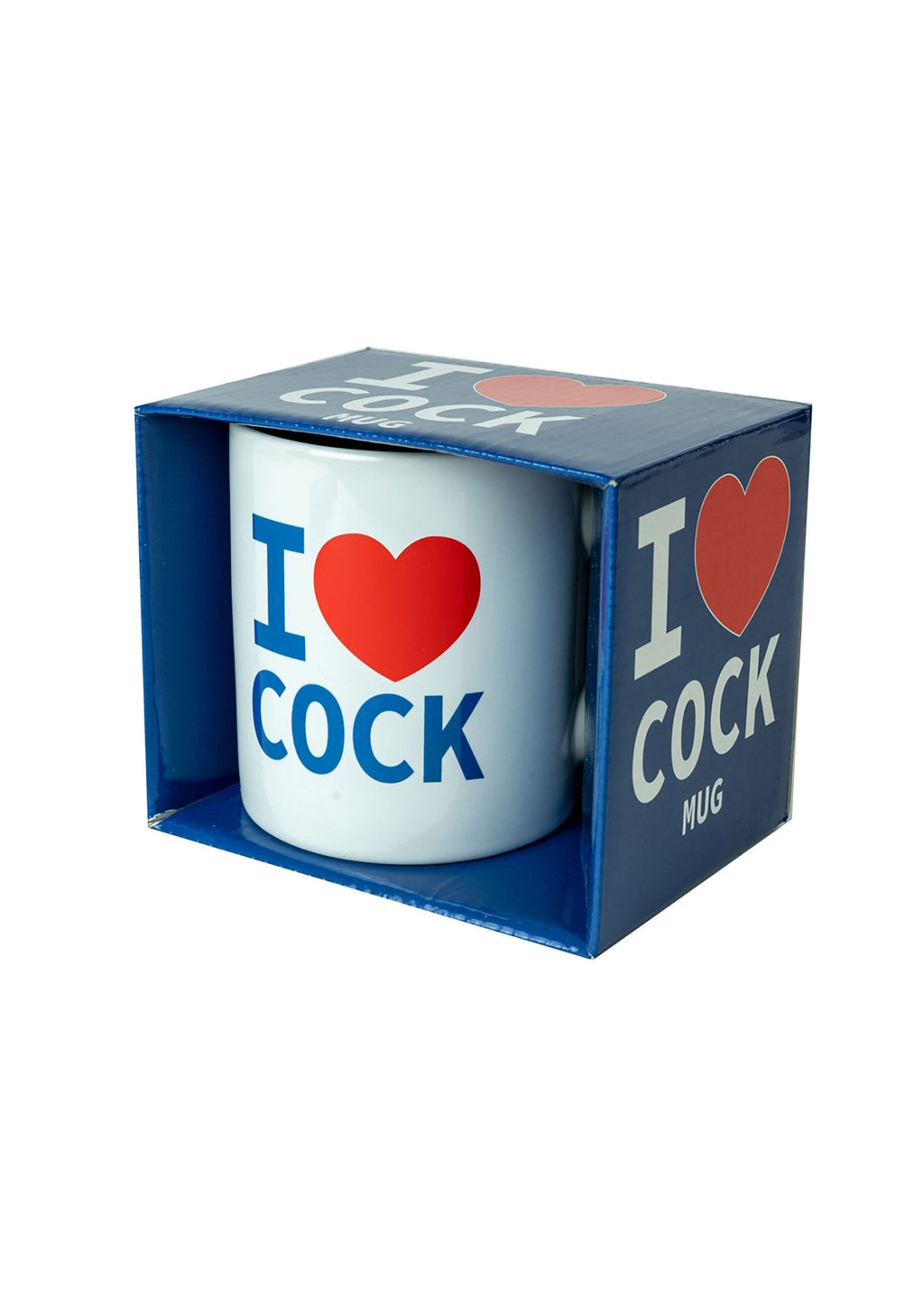 Taza blanca "I Love Cock"