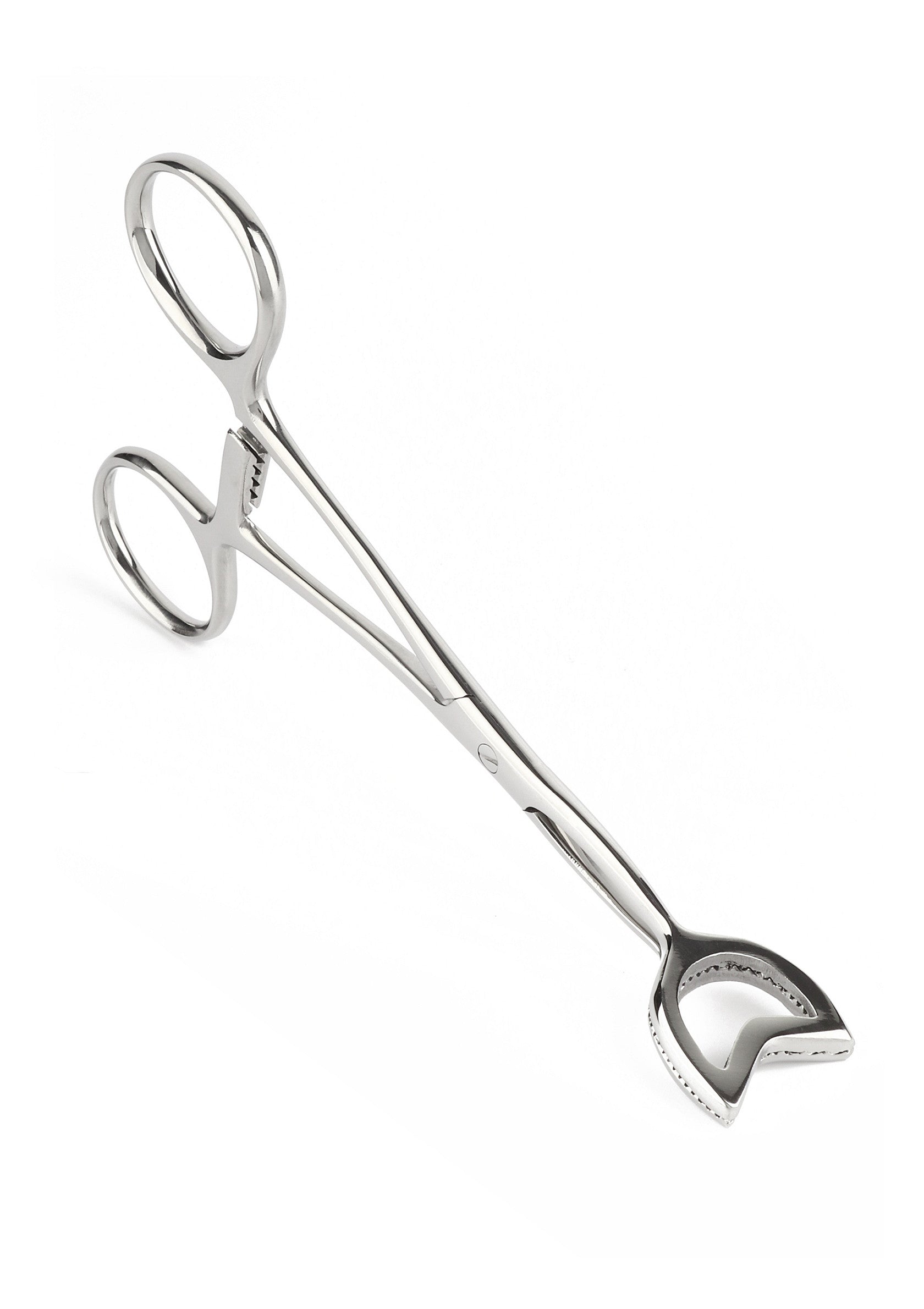 Pinza de cubo en forma de V plateada