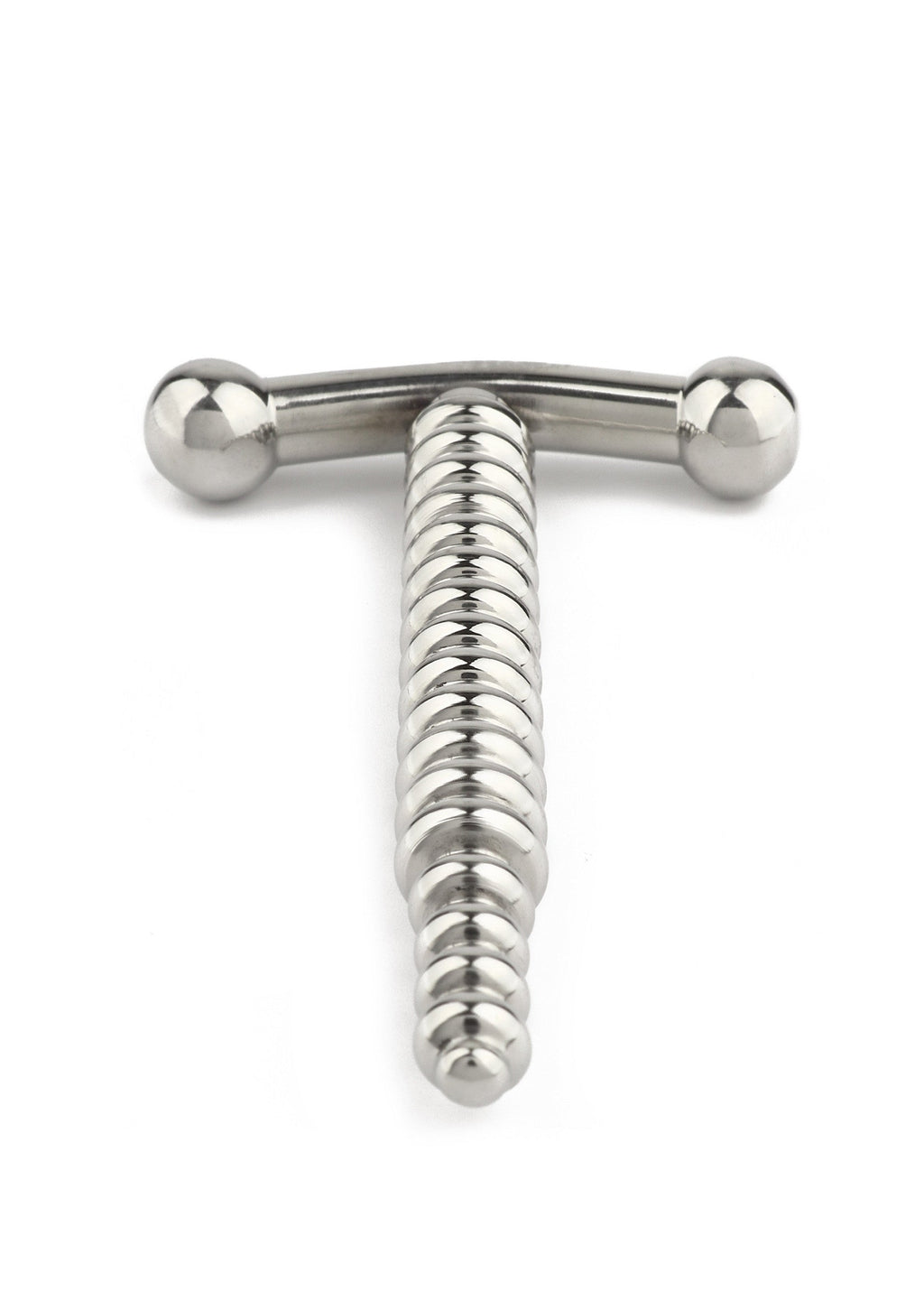 Destornillador plug anal plateado