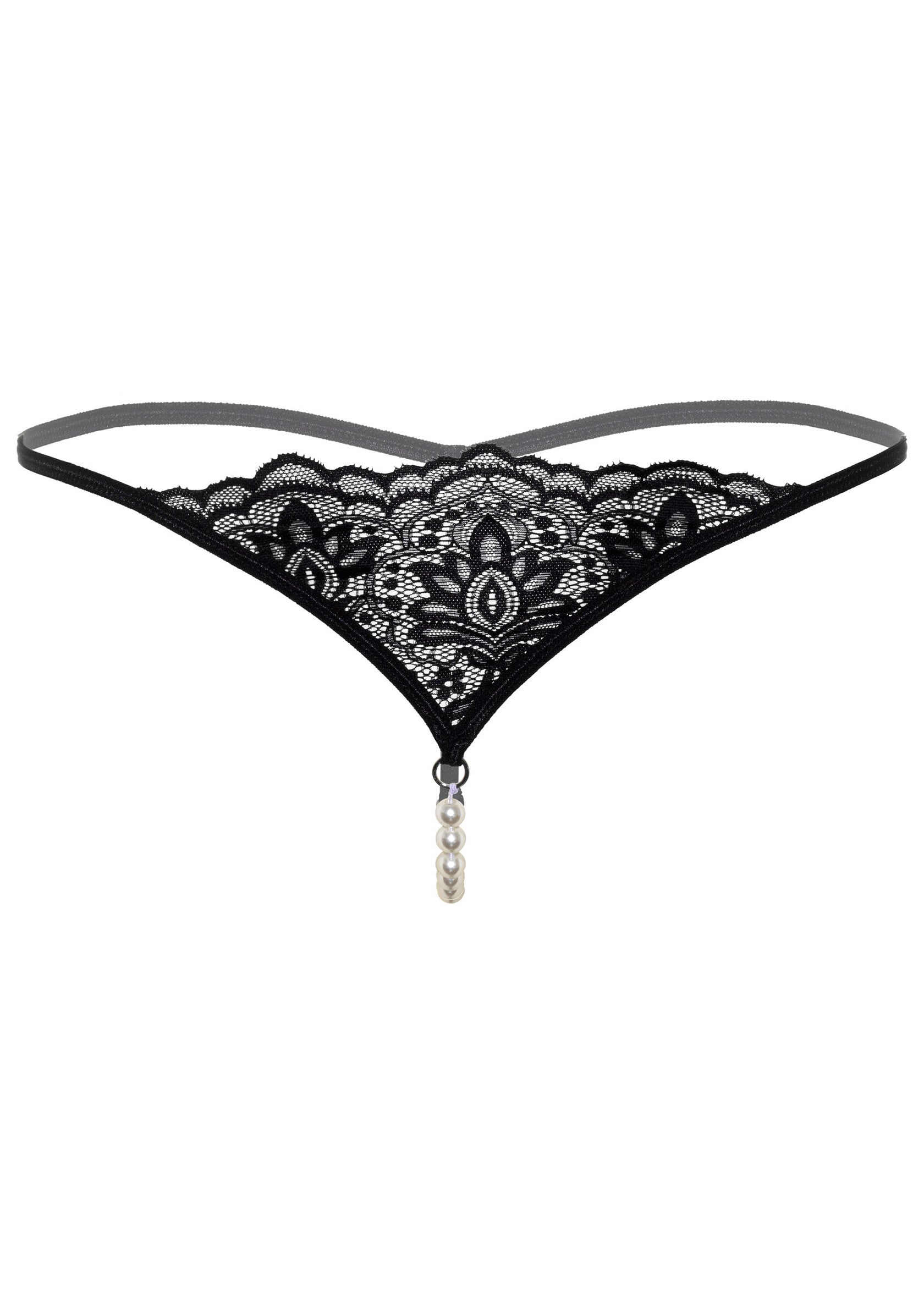 Tangas de perlas negras