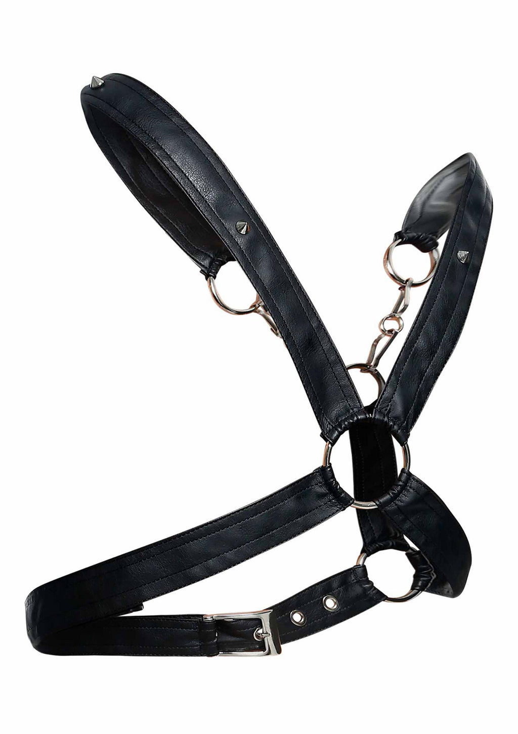 DNGEON Arnés negro con cadenas cruzadas