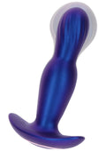 El tapón vibrador inflable Stout azul