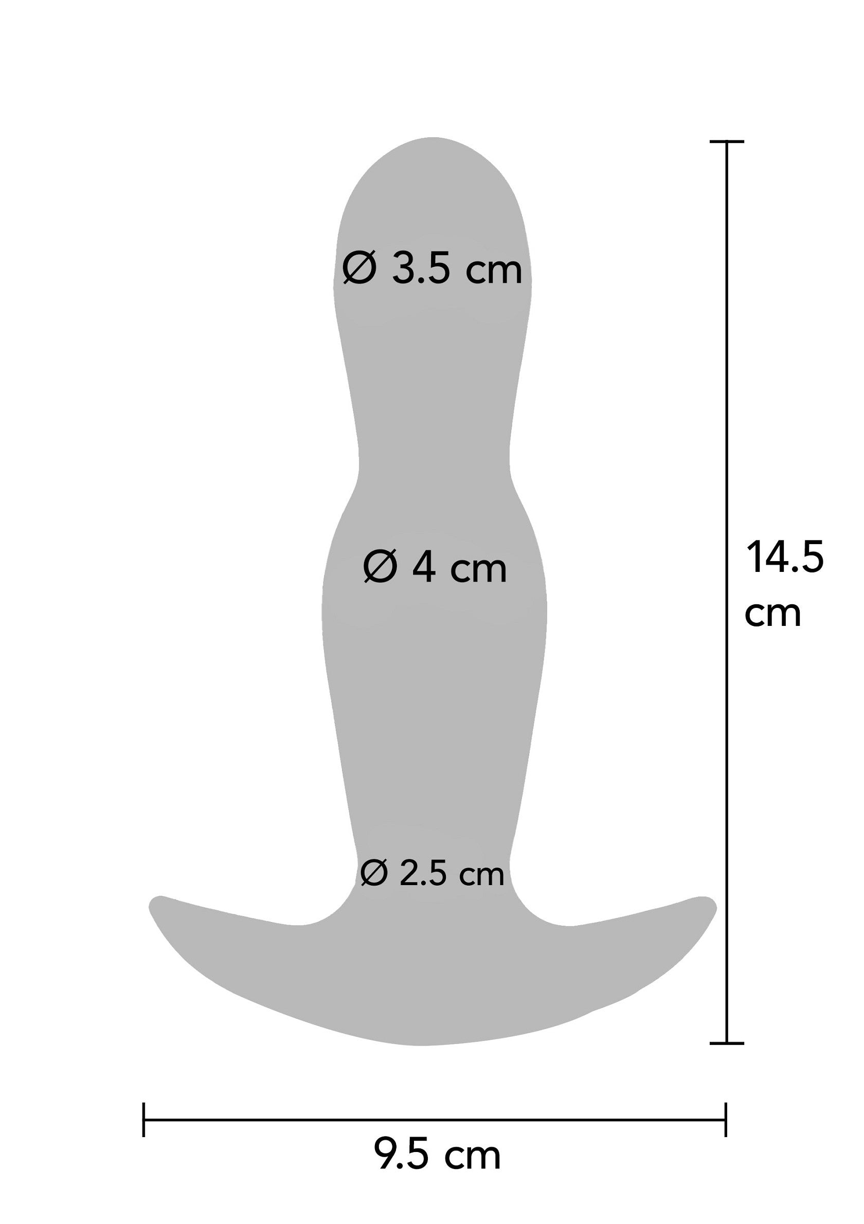 El tapón vibrador inflable Stout azul