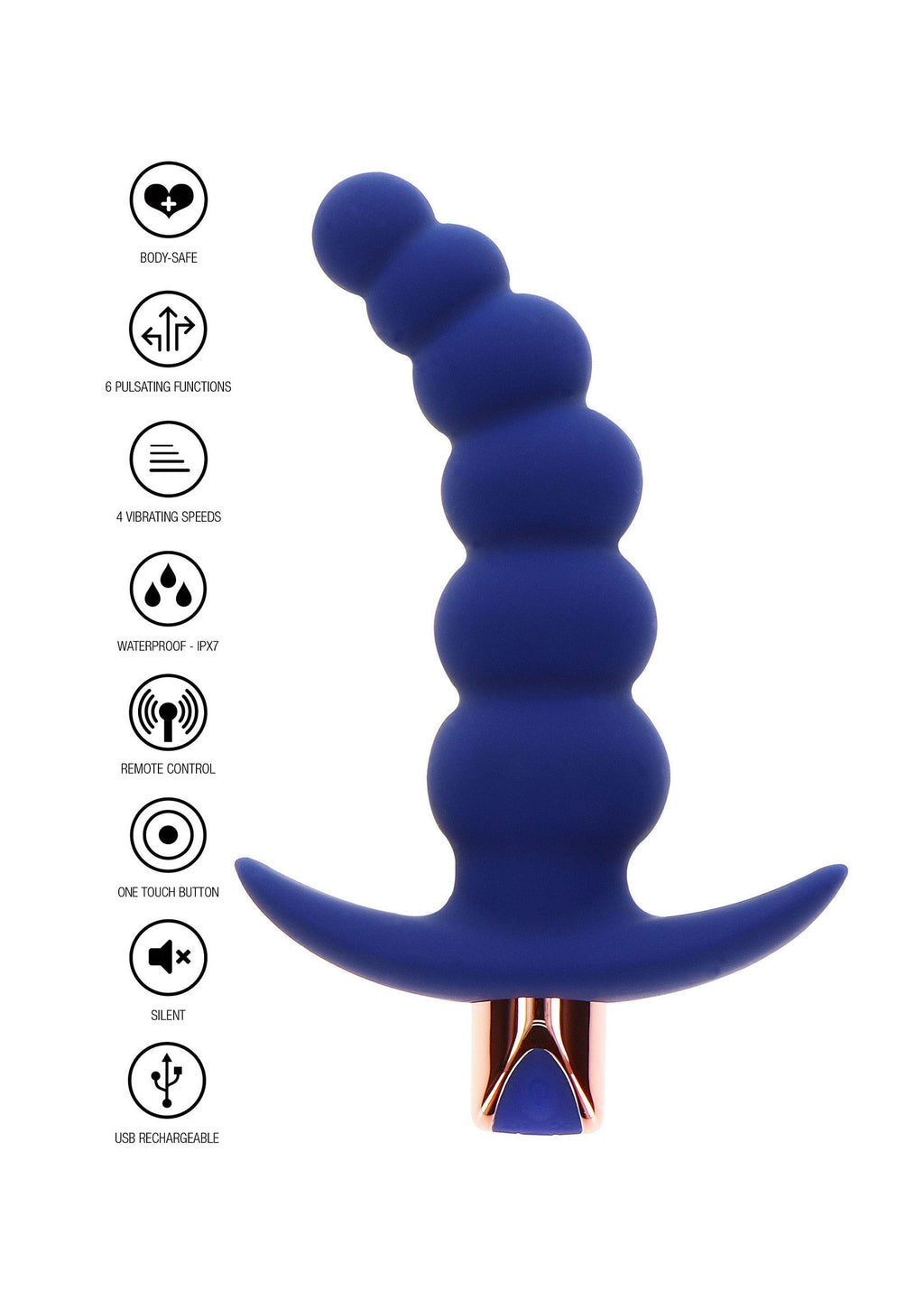 El dildo anal Spunky azul