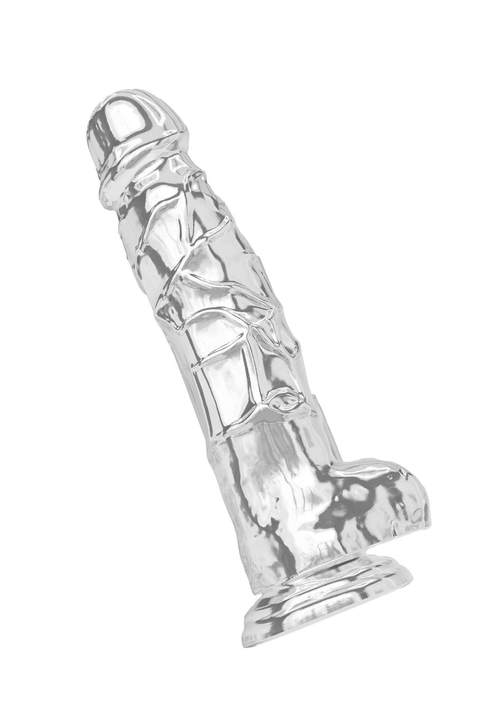 Dildo transparente de TPE 22,5 cm transparente