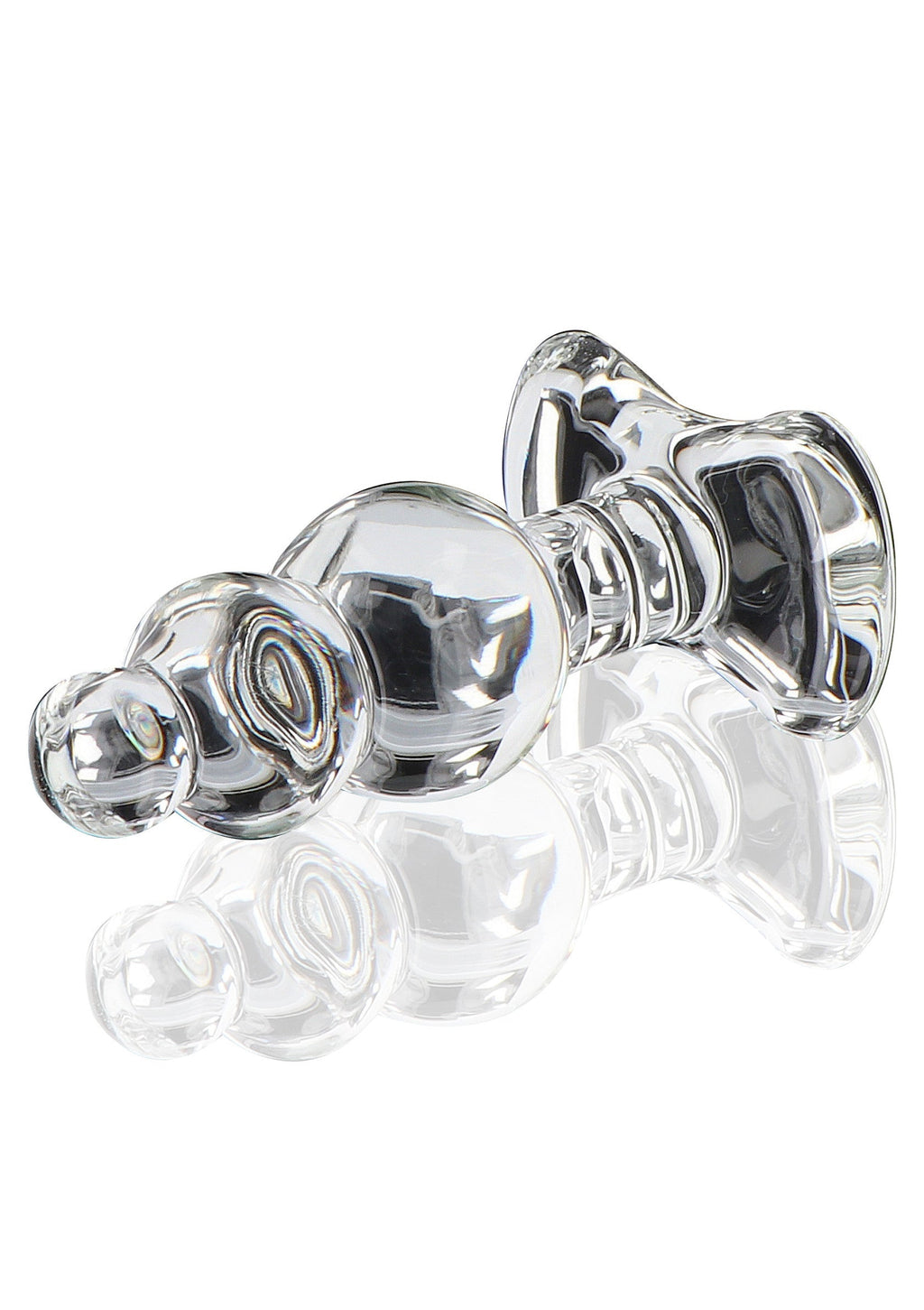 Joya anal de cristal transparente