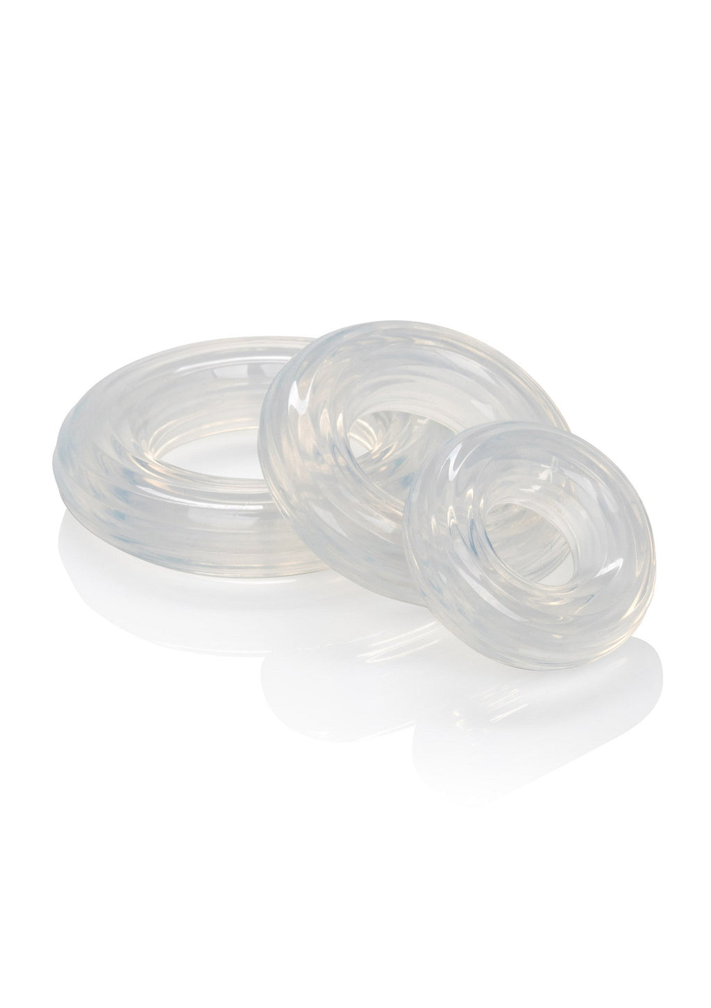Juego de anillos de silicona premium transparentes