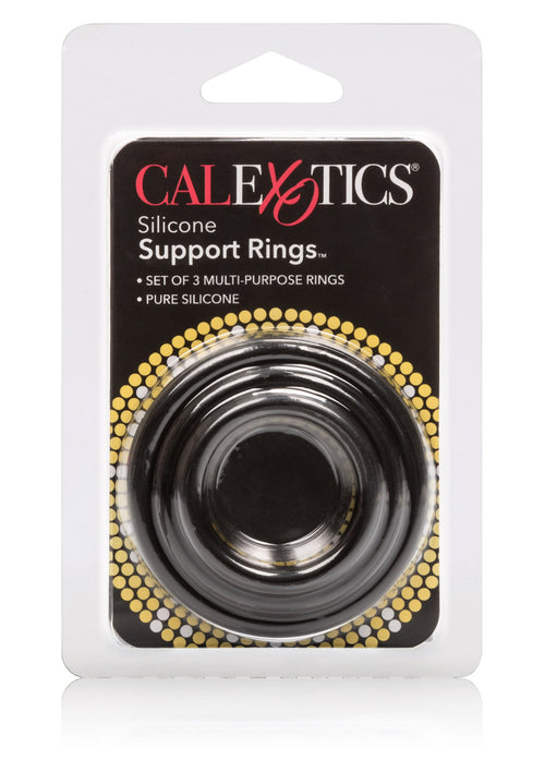 Anillos de soporte de silicona negros