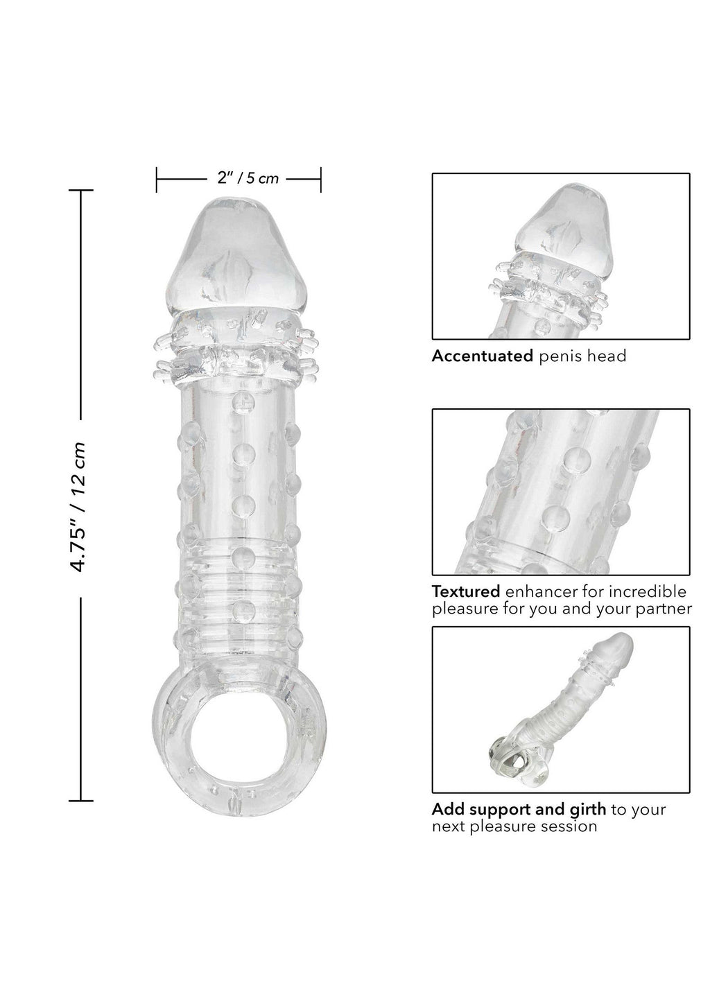Extensor de vástago Ultimate transparente