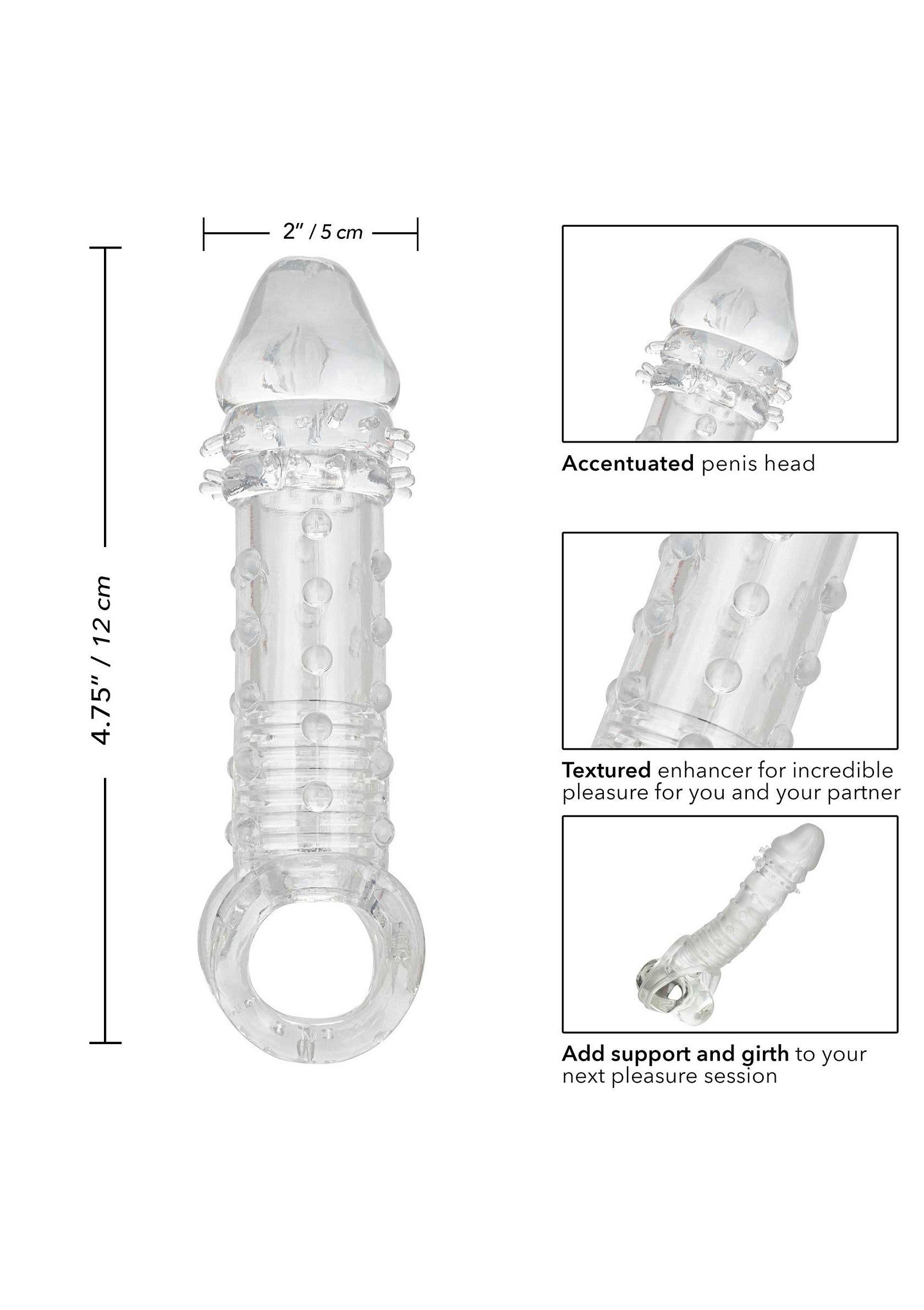 Extensor de vástago Ultimate transparente