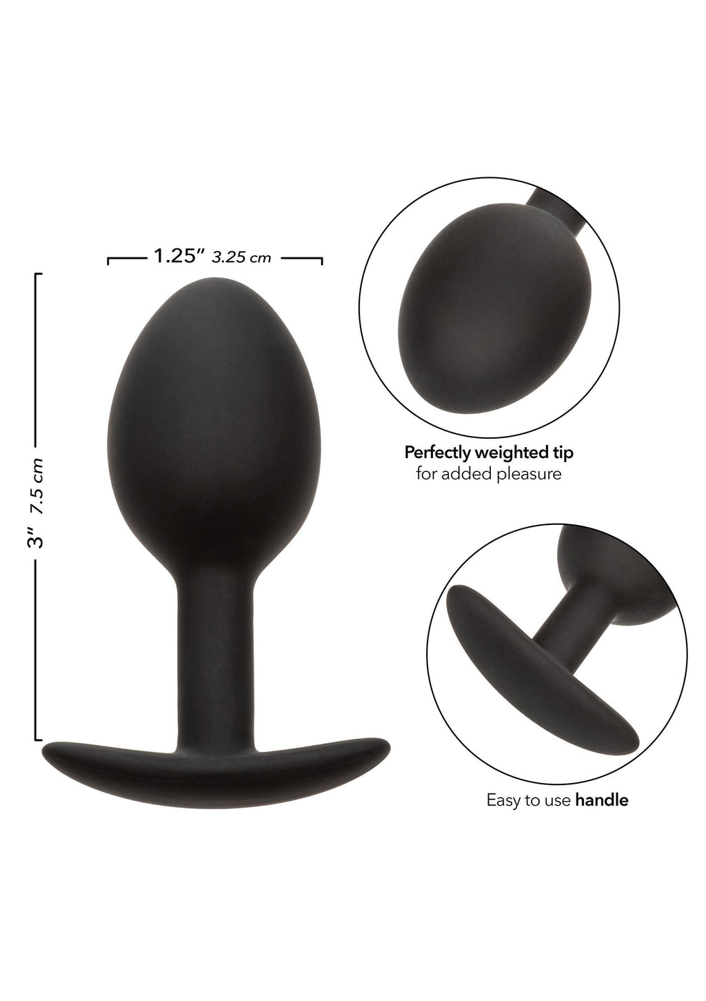 Tapón de silicona ponderado negro