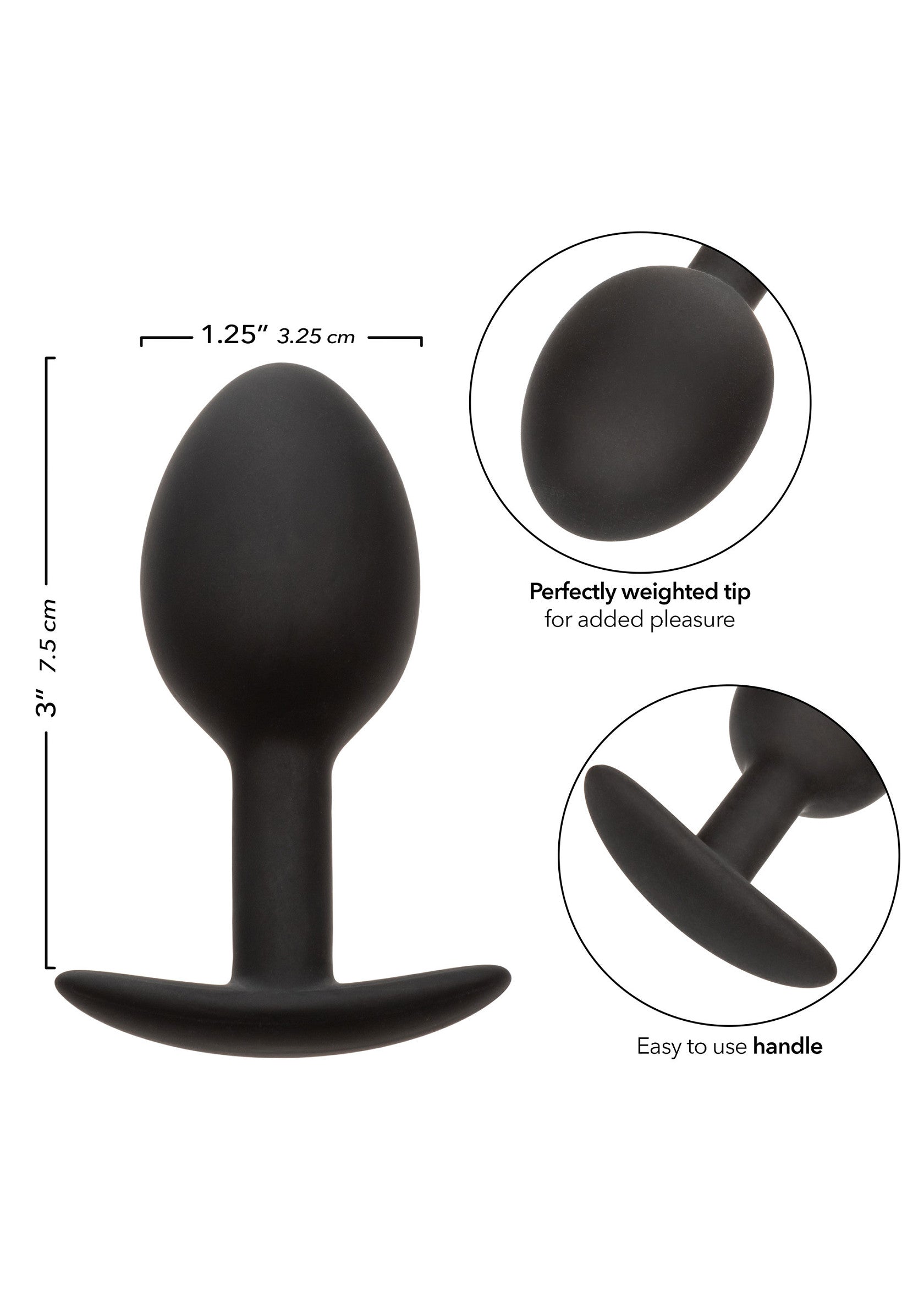 Tapón de silicona ponderado negro