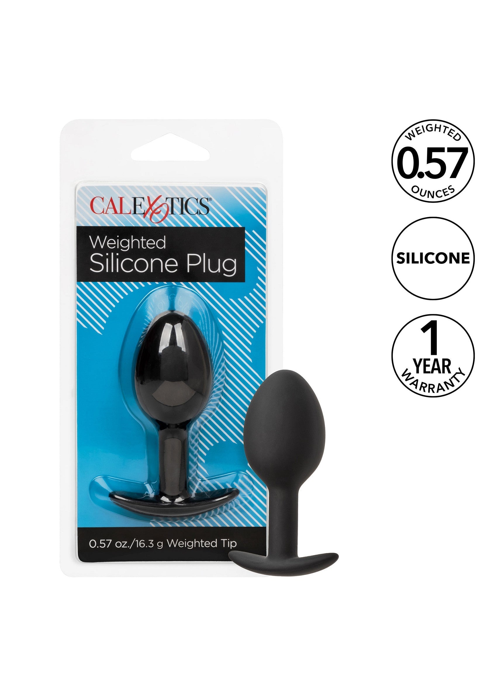Tapón de silicona ponderado negro