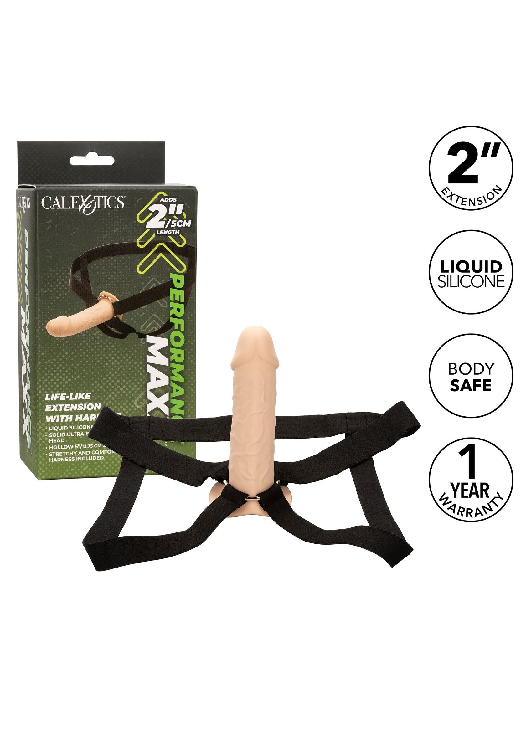 Piel de arnés con extensión realista W