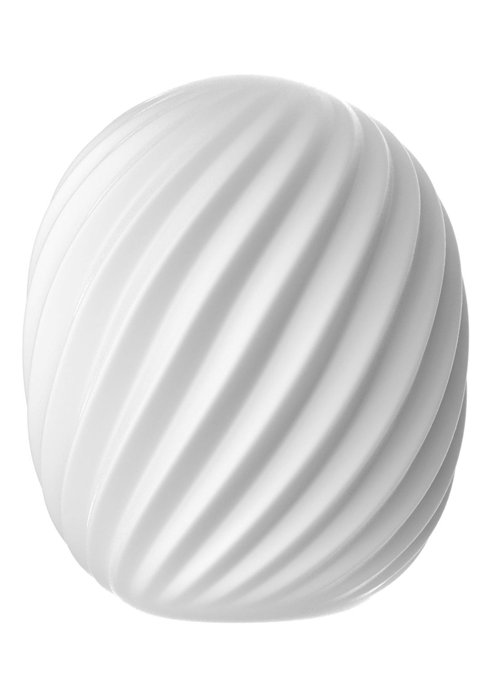 Mini Masturbador en espiral blanco