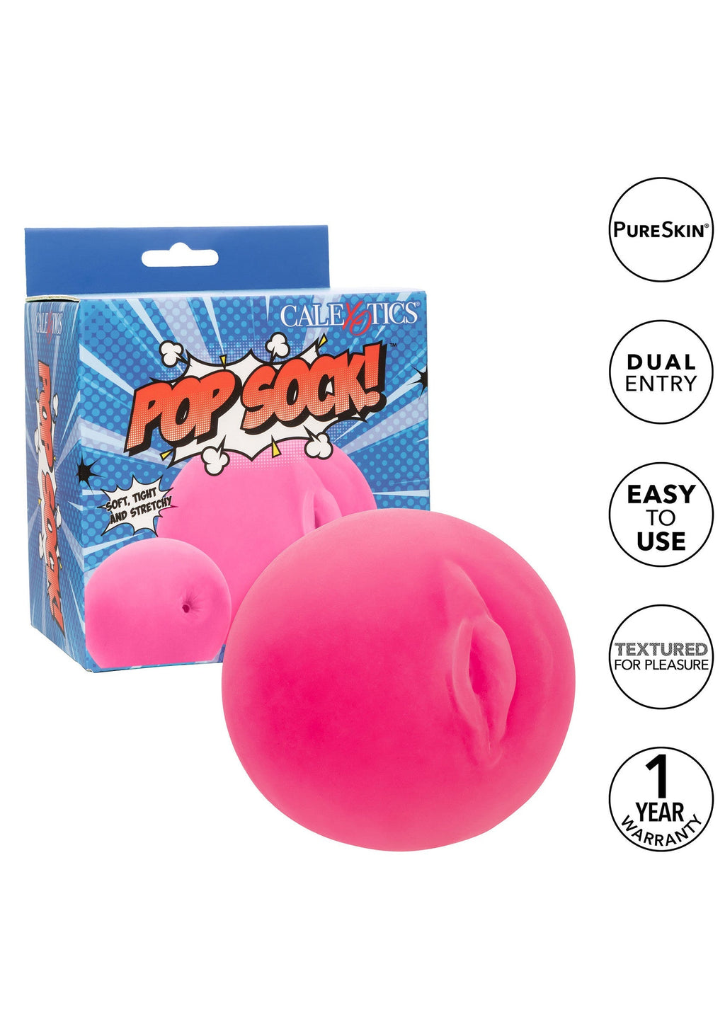 Calcetín pop, coño, culo rosa