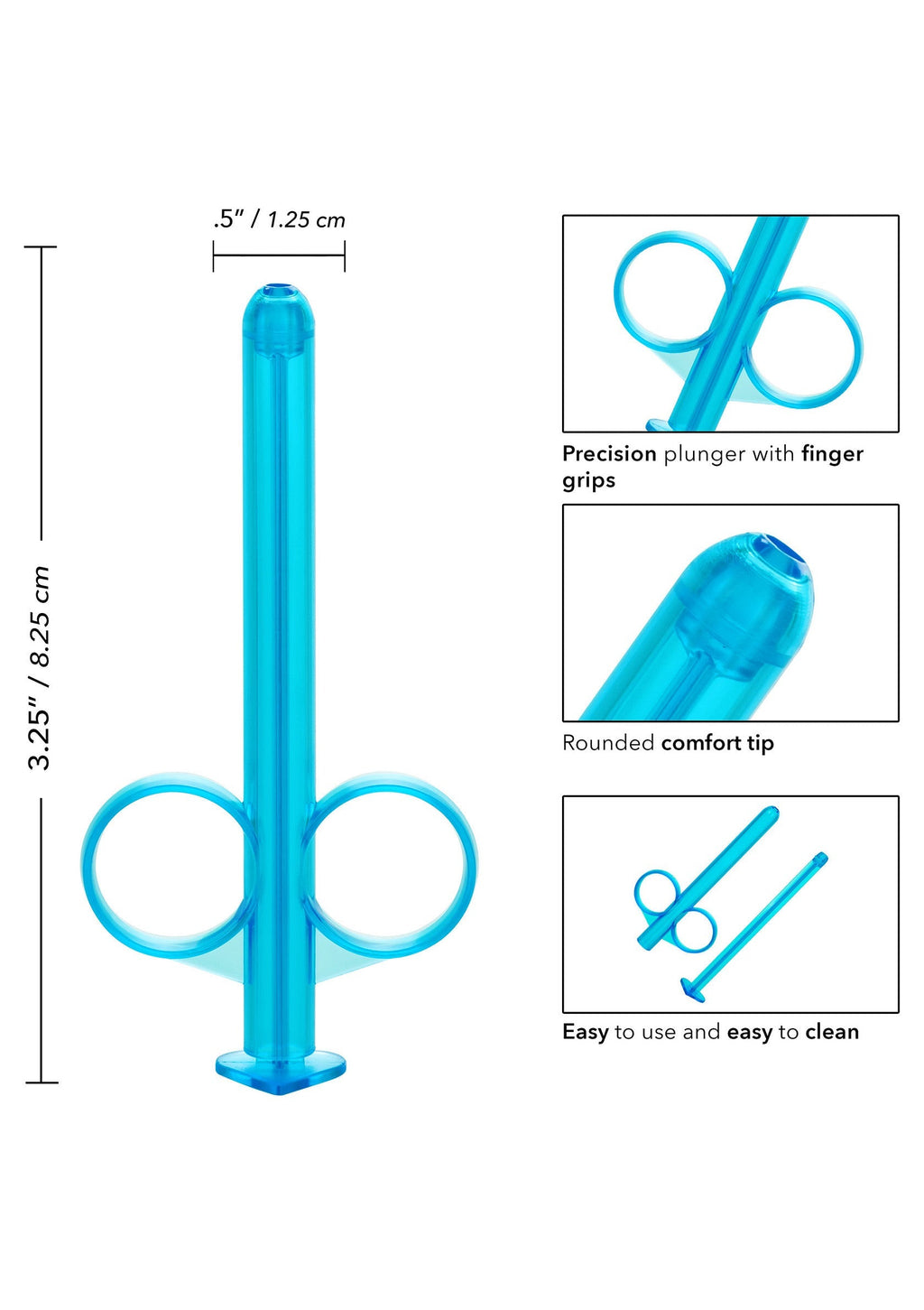 Tubo lubricante 2 piezas azul