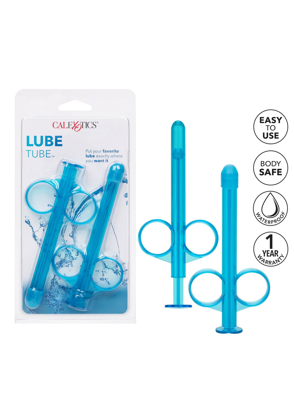 Tubo lubricante 2 piezas azul