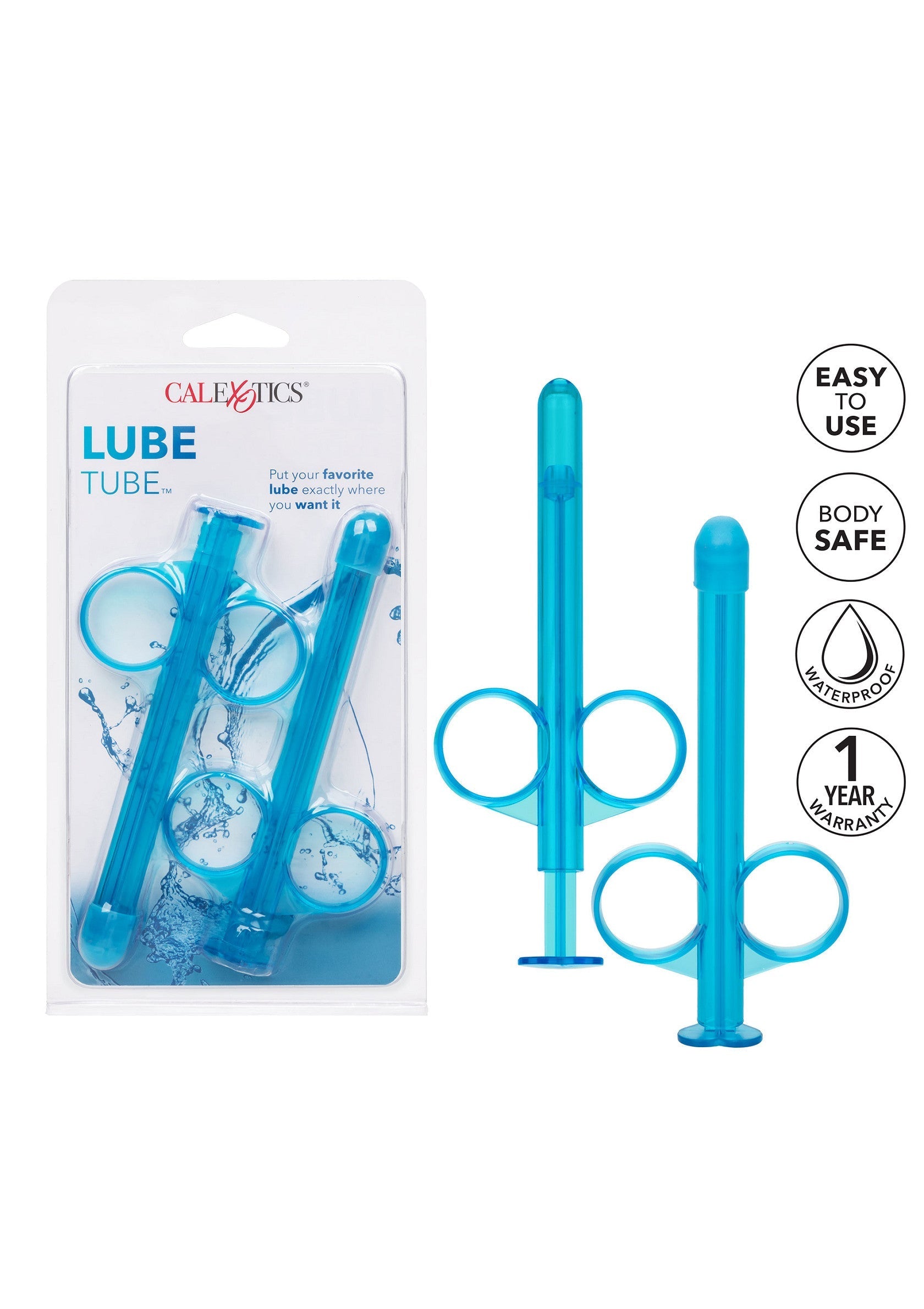 Tubo lubricante 2 piezas azul