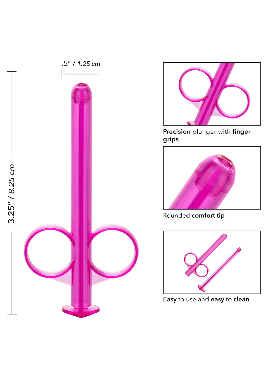 Tubo lubricante 2 piezas rosa