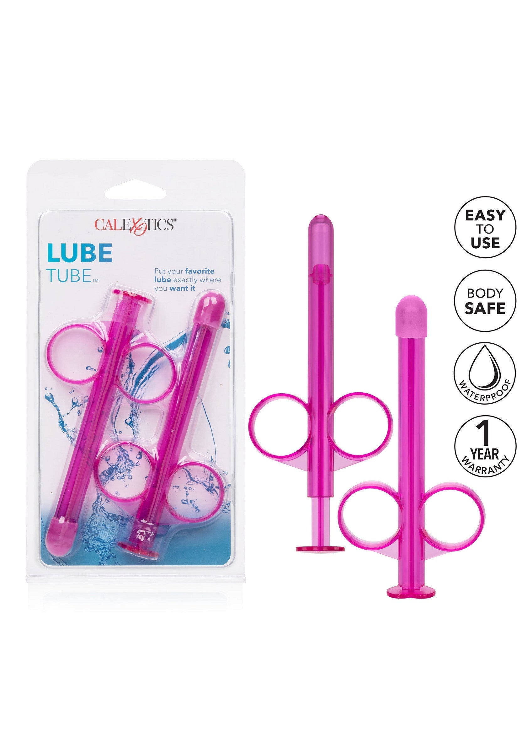 Tubo lubricante 2 piezas rosa