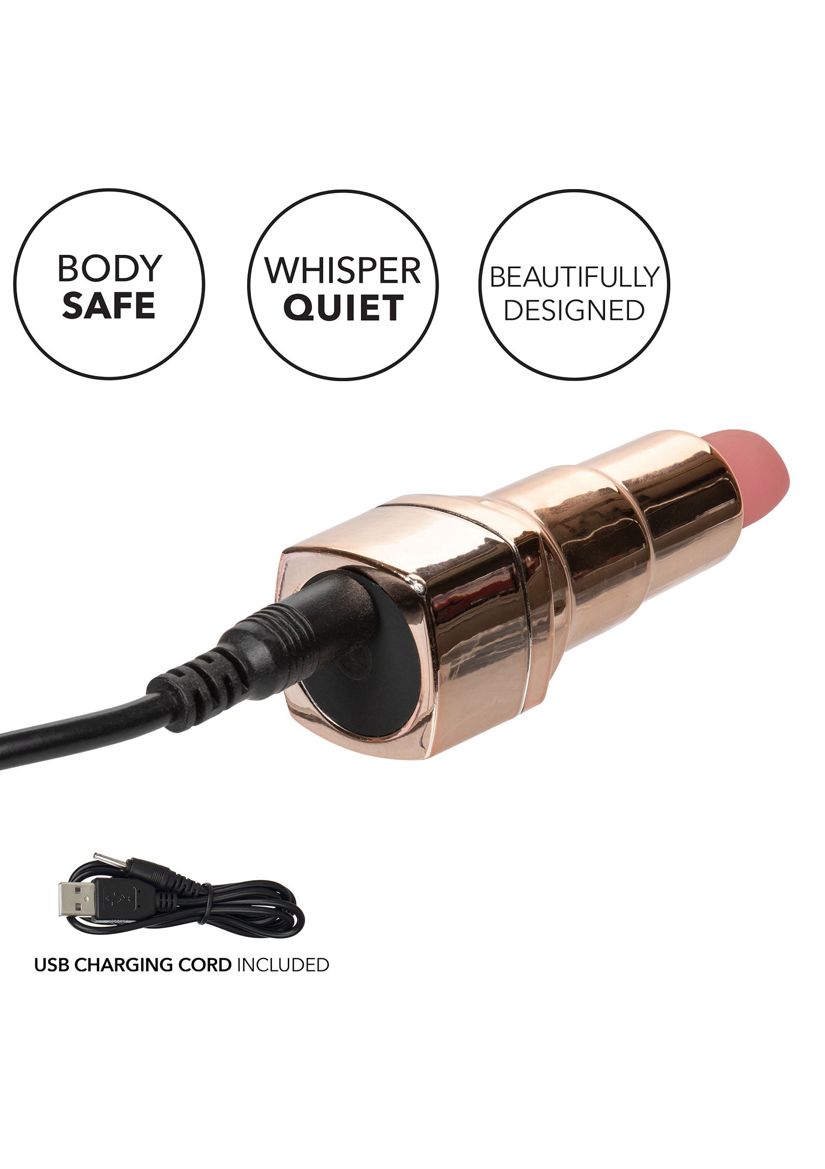 Lápiz labial rosa recargable Hide & Play