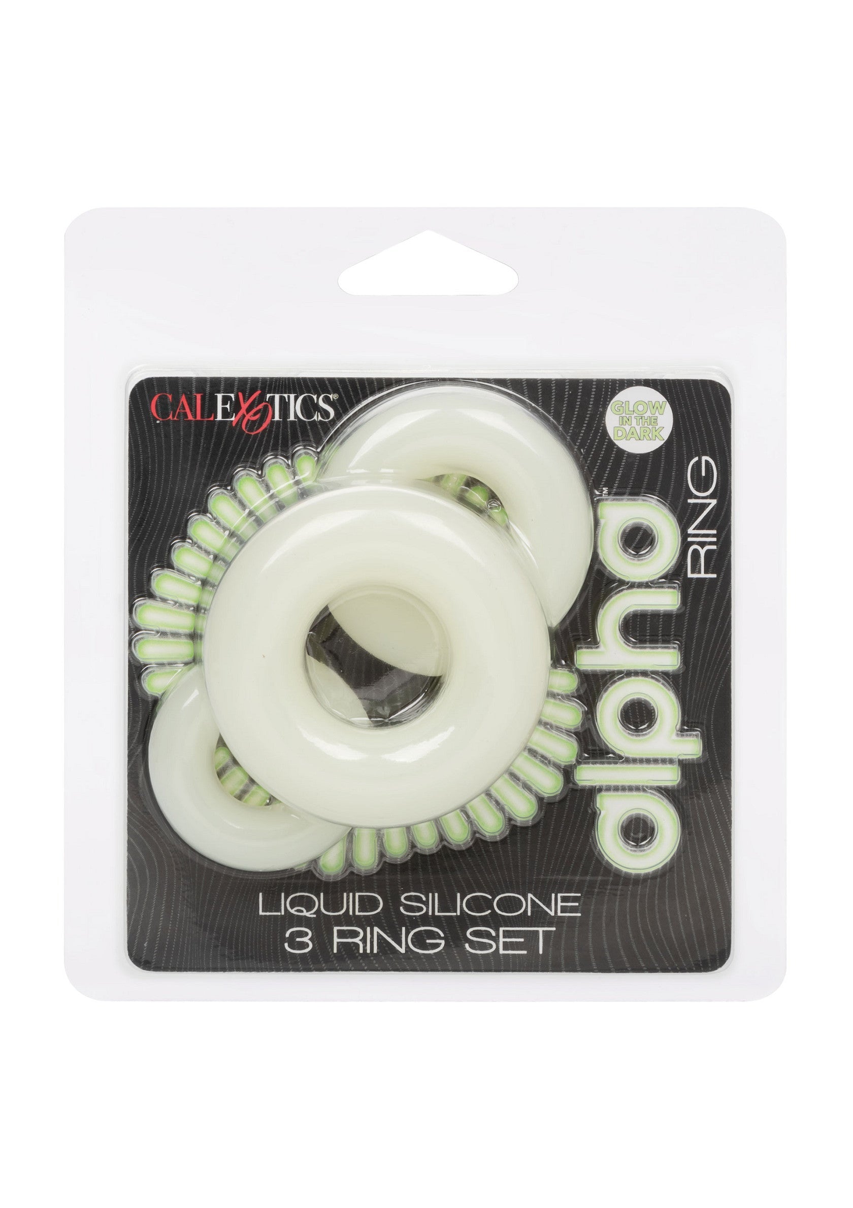 Set de 3 anillos de silicona luminosos