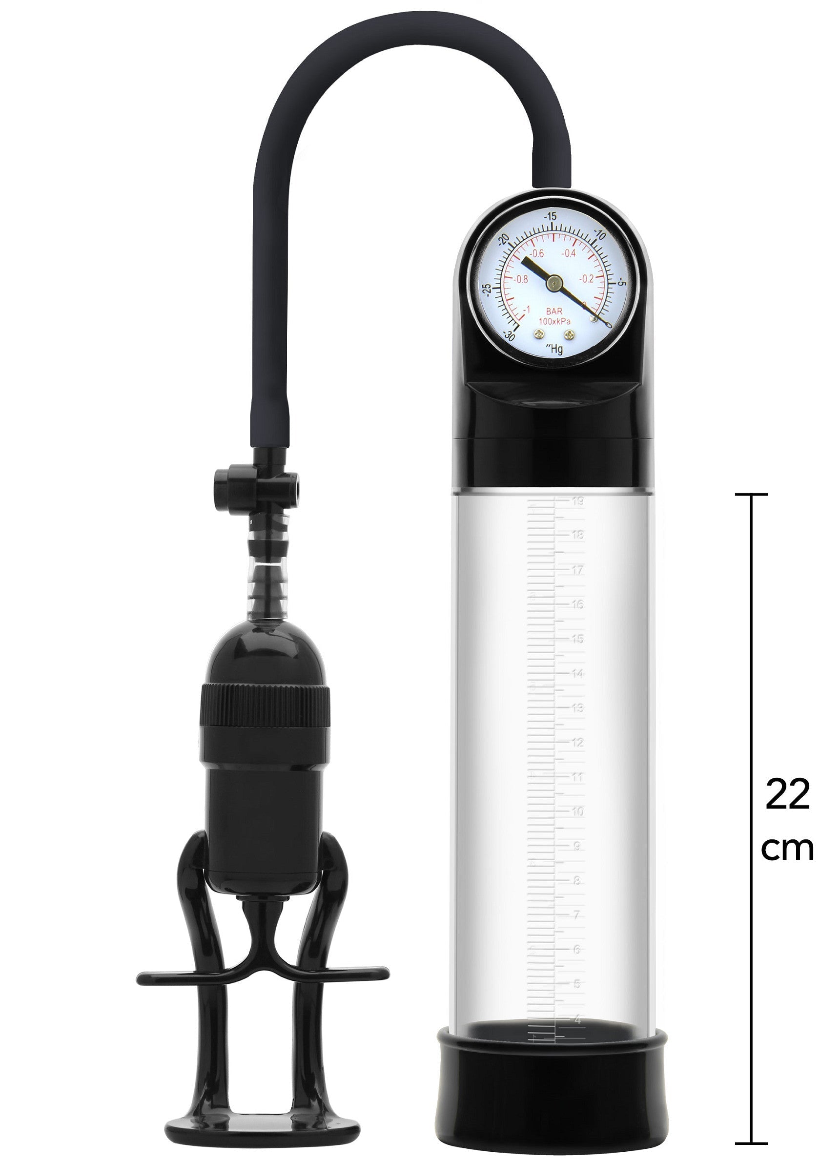 Bomba de vacío para pene Pro Pressure negra