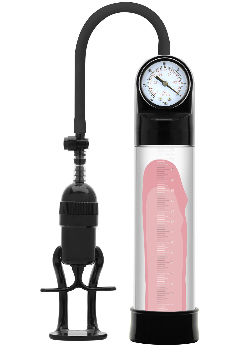 Bomba de vacío para pene Pro Pressure negra