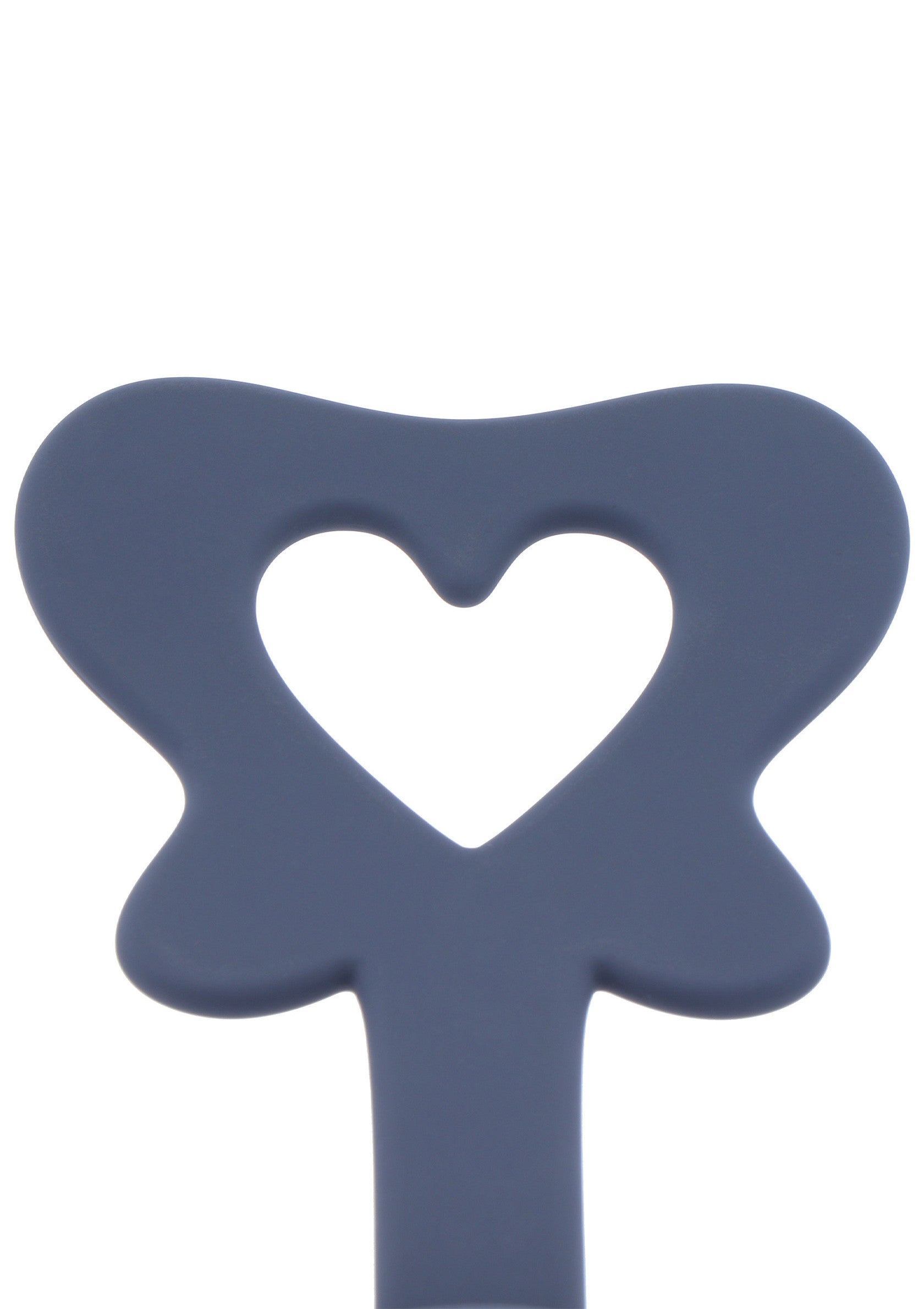 Espátula y tapón de silicona azul