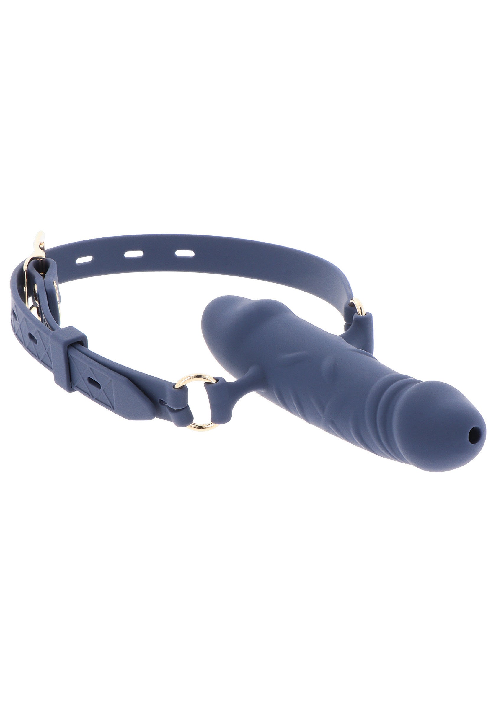 Boquilla para pene transpirable de silicona azul