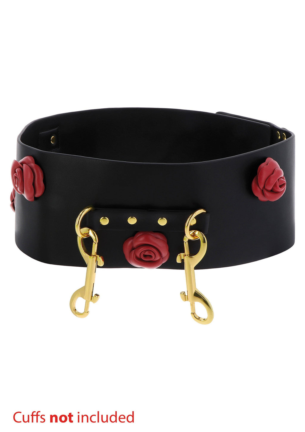 Cinturón bondage Wild Roses negro