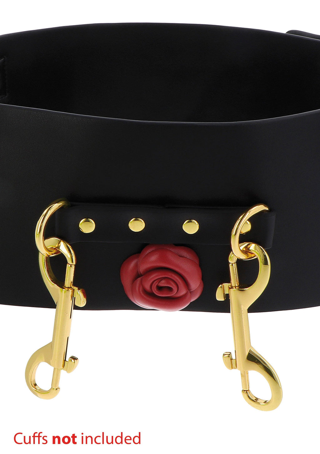 Cinturón bondage Wild Roses negro