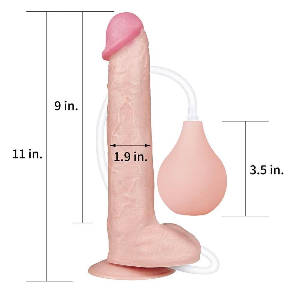 Dildo extremo de 11'' color carne