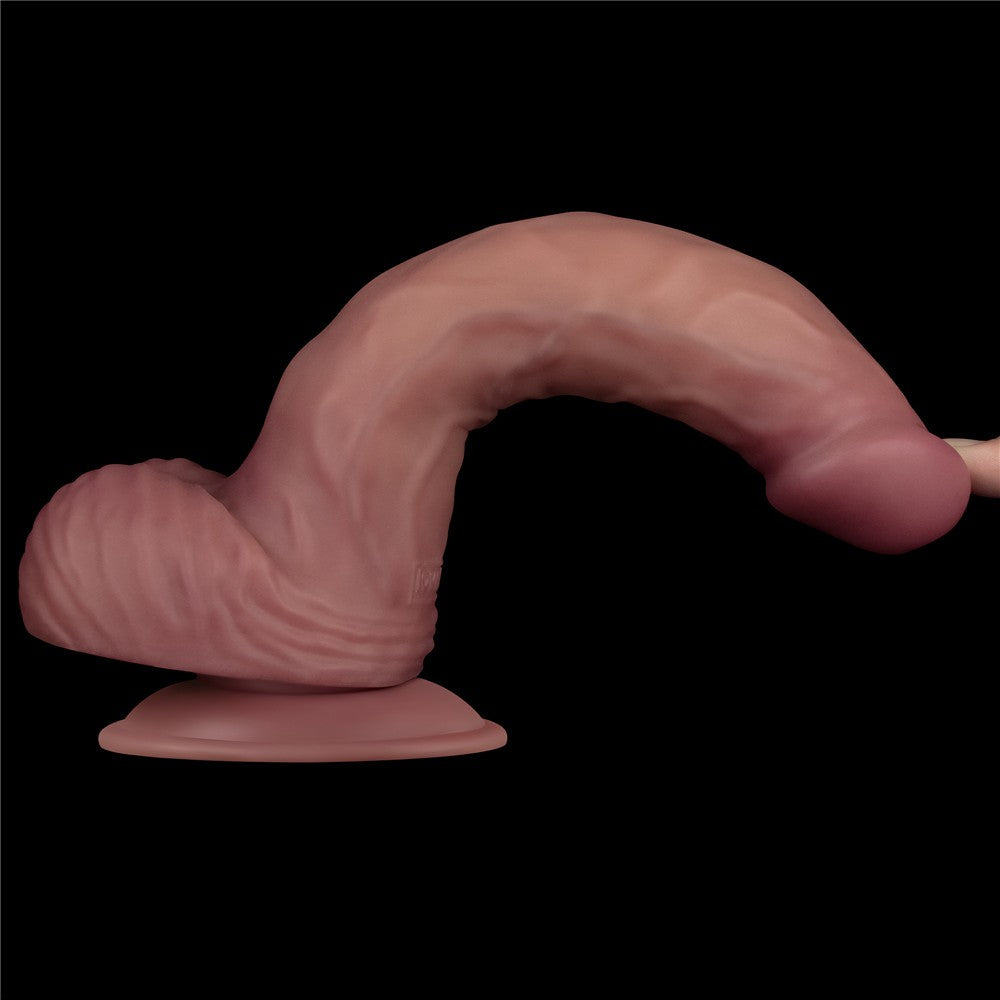 Pene vibrador de doble densidad de 9"