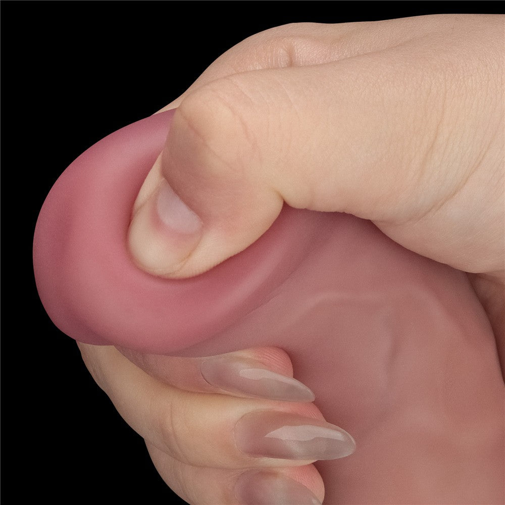 Pene vibrador de doble densidad de 9"