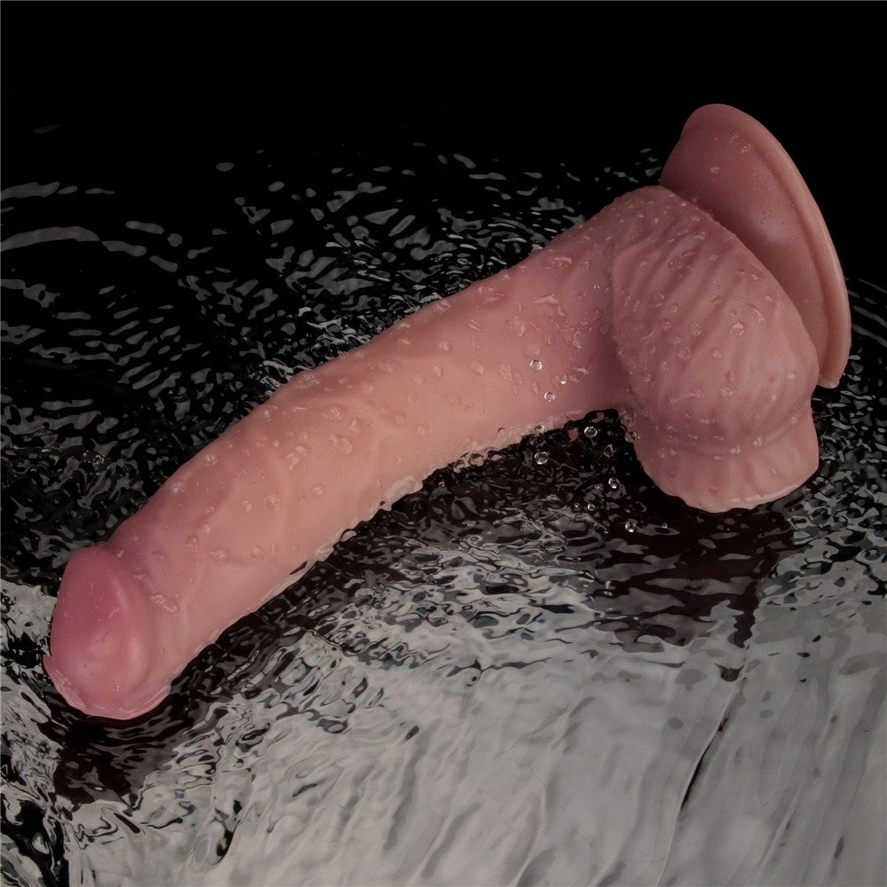 Pene vibrador de doble densidad de 9"