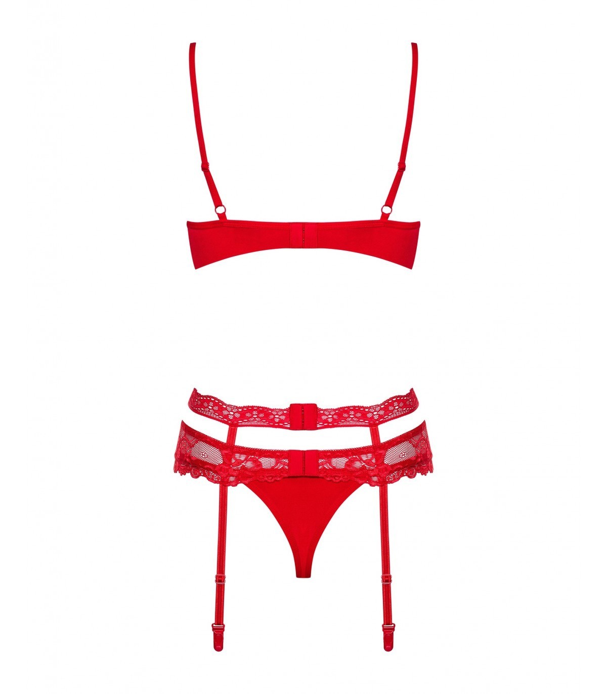 HEARTINA SET 3 PIEZAS ROJO S/M