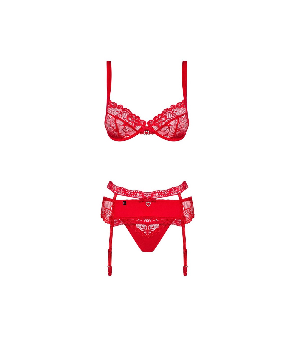 HEARTINA SET 3 PIEZAS ROJO L/XL