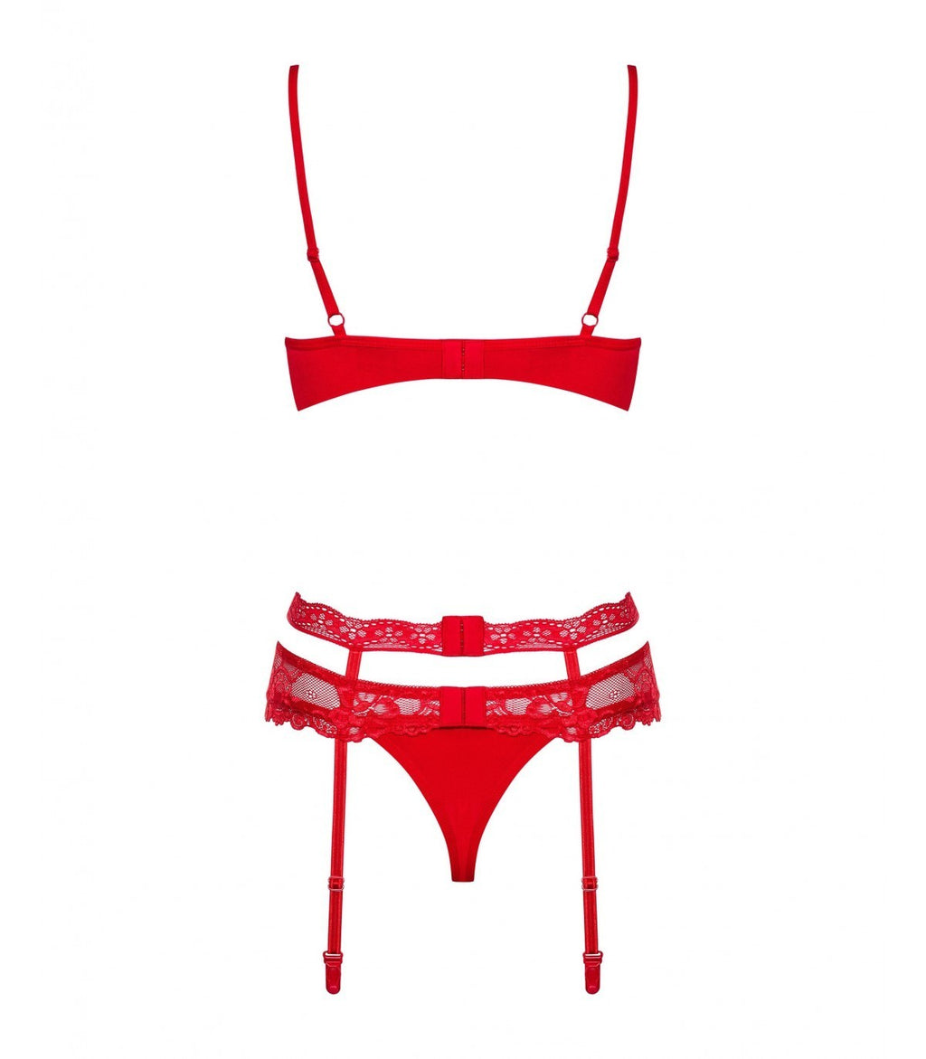 HEARTINA SET 3 PIEZAS ROJO L/XL