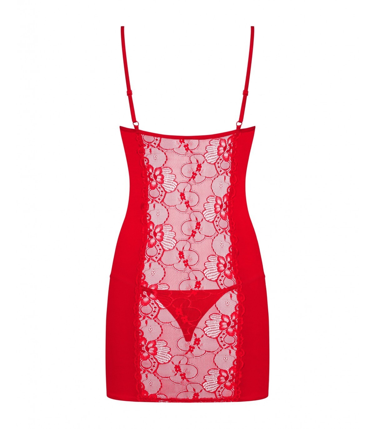HEARTINA CAMISÓN Y TANGA ROJO S/M